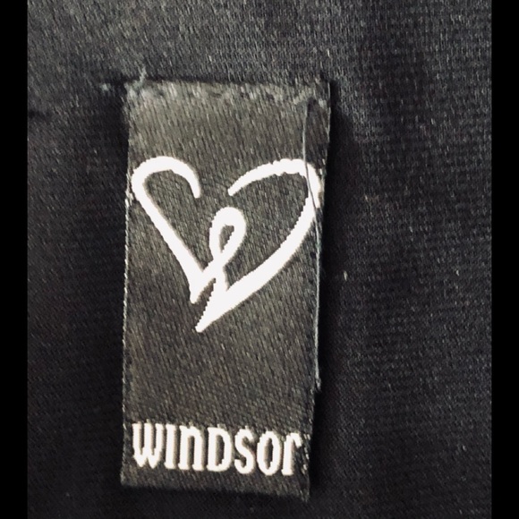 Windsor Beaded Waist Party Cocktails Dress 1/2 Black Tie Embellished Stretchy - Picture 11 of 15